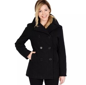 Vintage Wool Blazer Coat Fits 1X Black